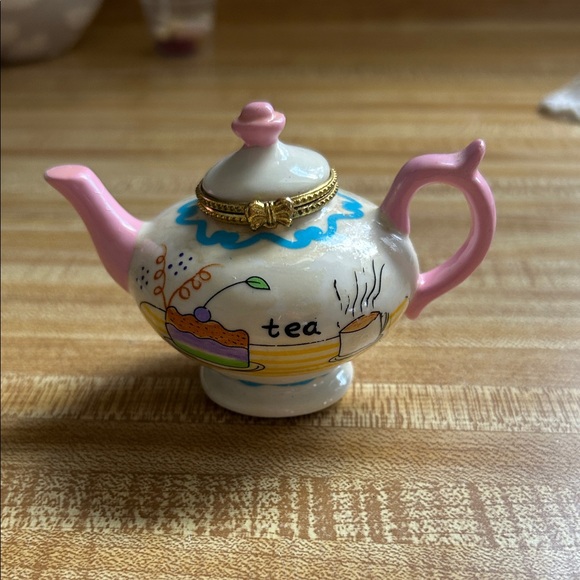 Other - Tea Party Tea Pot Hinged Trinket
